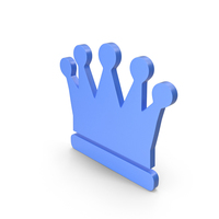 Crown Blue Icon PNG & PSD Images