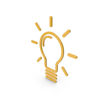Idea Yellow Icon PNG & PSD Images