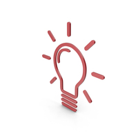 Idea Red Icon PNG & PSD Images