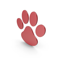 Paw Red Icon PNG & PSD Images