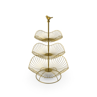 3 Tier Metal Fruit Basket PNG & PSD Images