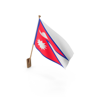 Wall Flag of Nepal PNG & PSD Images