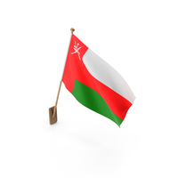 Wall Flag of Oman PNG & PSD Images