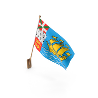 Wall Flag of Saint Pierre and Miquelon PNG & PSD Images
