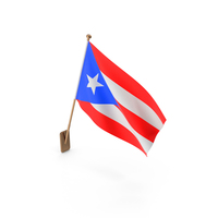 Wall Flag of Puerto Rico PNG & PSD Images