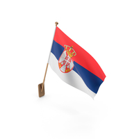 Wall Flag of Serbia PNG & PSD Images