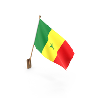 Wall Flag of Senegal PNG & PSD Images