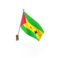 Wall Flag of São Tomé and Príncipe PNG & PSD Images