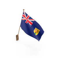 Wall Flag of Turks and Caicos Islands PNG & PSD Images