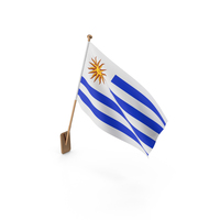 Wall Flag of Uruguay PNG & PSD Images