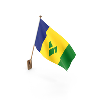 Wall Flag of Saint Vincent and the Grenadines PNG & PSD Images