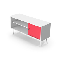 TV Stand Red White PNG & PSD Images