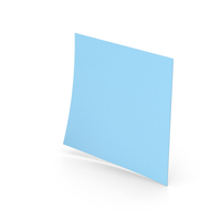 Sticky Notes Blue PNG & PSD Images