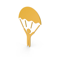 Yellow Parasailing Icon PNG & PSD Images