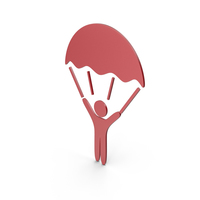 Red Parasailing Icon PNG & PSD Images