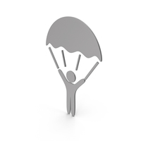 Grey Parasailing Icon PNG & PSD Images