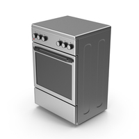 Gas Range Silver PNG & PSD Images
