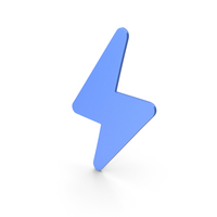 Lightning Blue Icon PNG & PSD Images