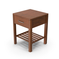 Bedside Table Dark Wood PNG & PSD Images