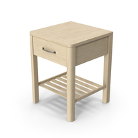Wooden Bedside Table PNG & PSD Images