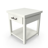 White End Table Closed PNG & PSD Images