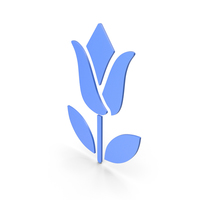 Tulip Blue Icon PNG & PSD Images