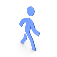 Walking Blue Icon PNG & PSD Images