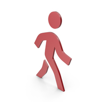 Walking Red Icon PNG & PSD Images