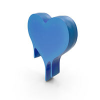 Heart Pain Bleed Blue PNG & PSD Images
