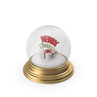 Snow Globe with Symbol Merry Christmas PNG & PSD Images