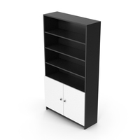 Bookcase Black White PNG & PSD Images