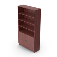Bookcase Dark Wood PNG & PSD Images