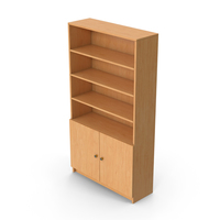 Wooden Bookcase PNG & PSD Images