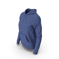 Female Fitted Hoodie Body Shape Dark Blue PNG & PSD Images