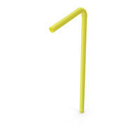 Bendy Plastic Drinking Straw PNG & PSD Images