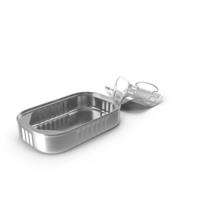 Opened Rectangular Pull Ring Can PNG & PSD Images