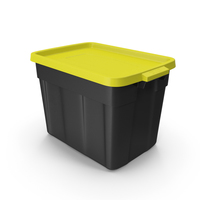 18 Gallon Rugged Storage Tote with Lid PNG & PSD Images