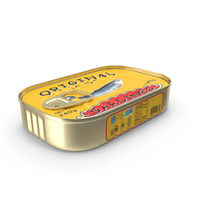Tin Can of Preserved Sardine with Pull Tab Lid PNG & PSD Images