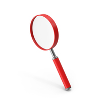 Magnifying Glass Red PNG & PSD Images