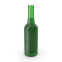 Green Beer Bottle Opened PNG & PSD Images