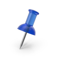 Push Pin Blue Glass PNG & PSD Images