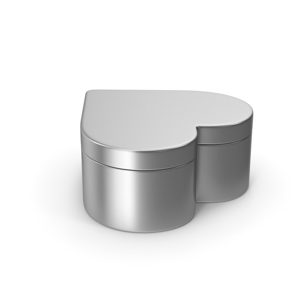 Heart Box Silver PNG & PSD Images