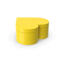 Heart Box Yellow PNG & PSD Images