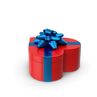 Heart Gift Box Red Blue PNG & PSD Images