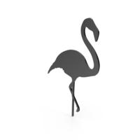 Black Flamingo Icon PNG & PSD Images