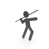 Javelin Throw Black Icon PNG & PSD Images