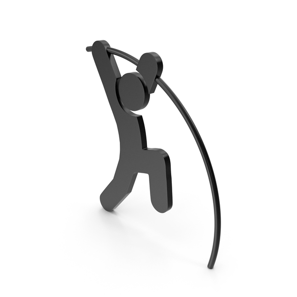 Pole Vault Black Icon PNG & PSD Images
