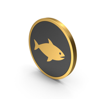 Gold Icon Fish PNG & PSD Images