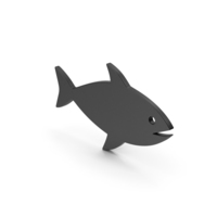 Symbol Fish Black PNG & PSD Images