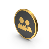 Gold Icon People Group PNG & PSD Images